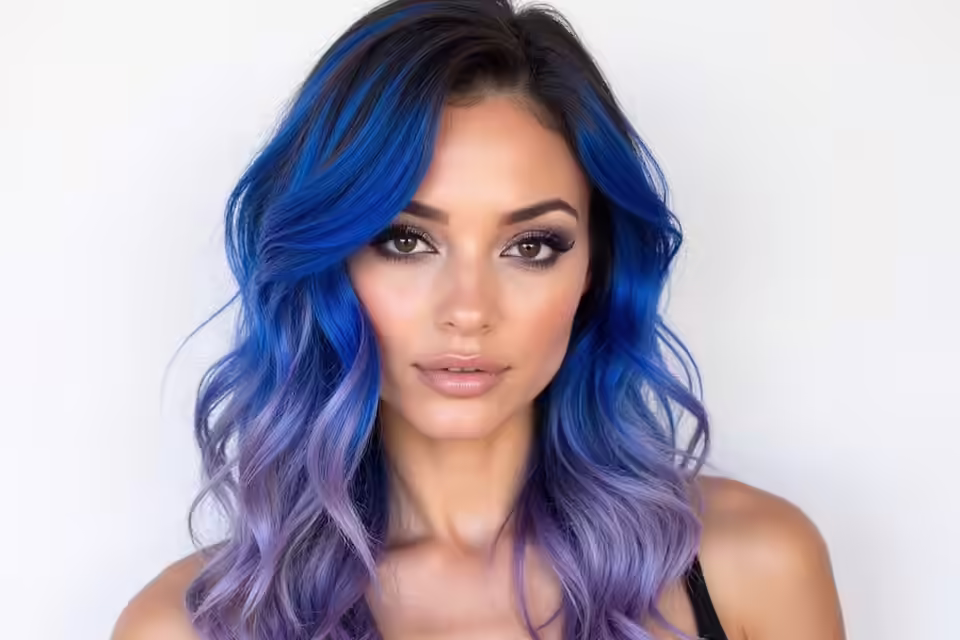 bold contrasting hair colors