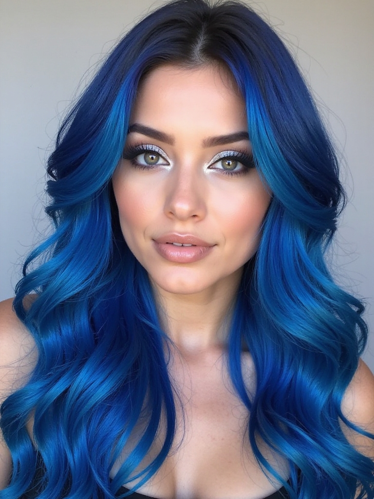 bold electric blue transformation