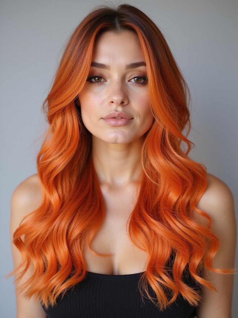 bold fiery orange statement