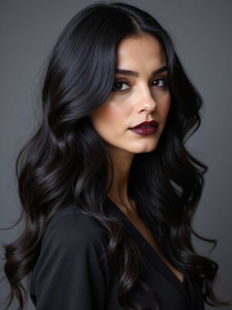 bold glossy black elegance