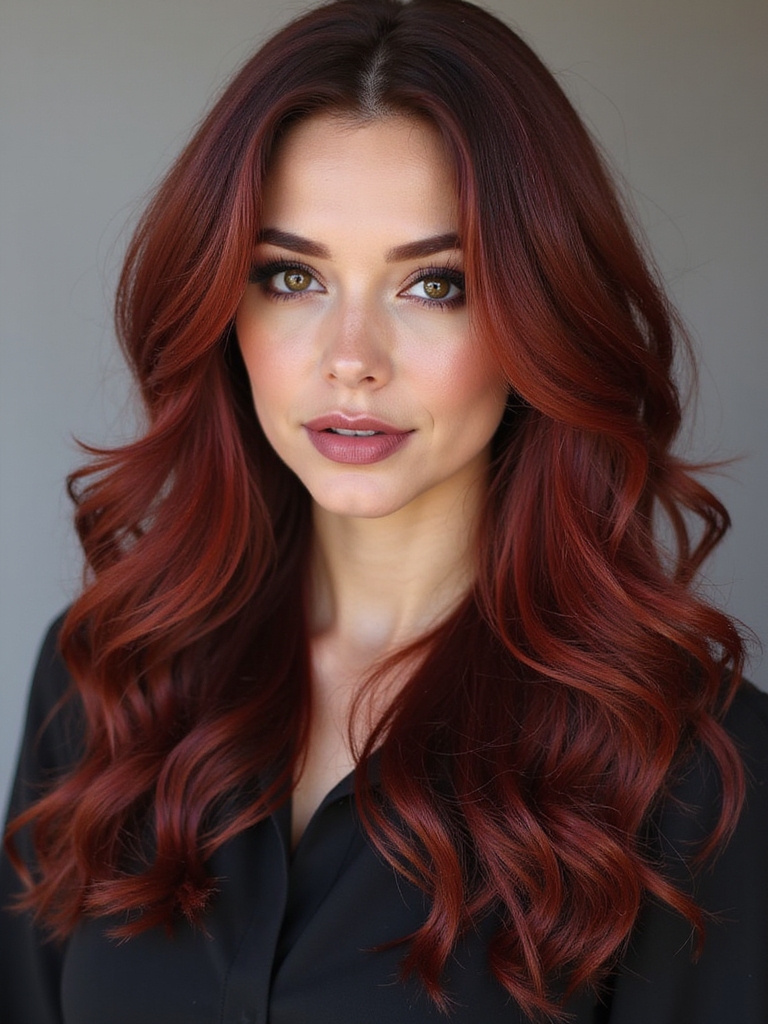 bold vibrant dark red copper