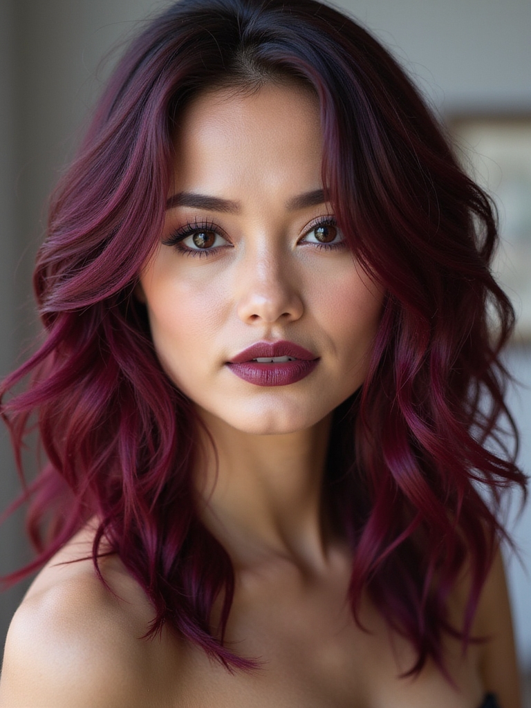 burgundy hair styling ideas