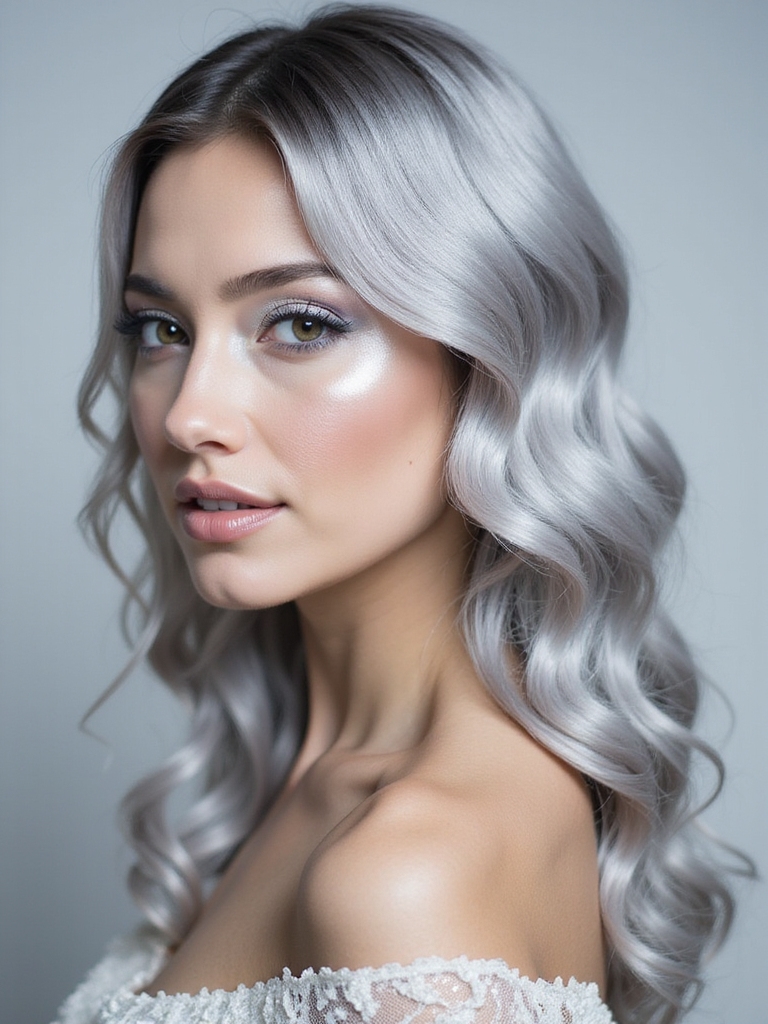 chic silver hair transformation