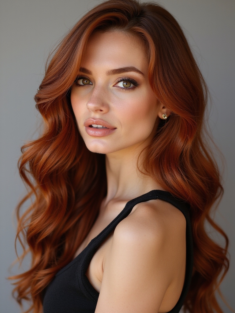 cinnamon auburn hair glow