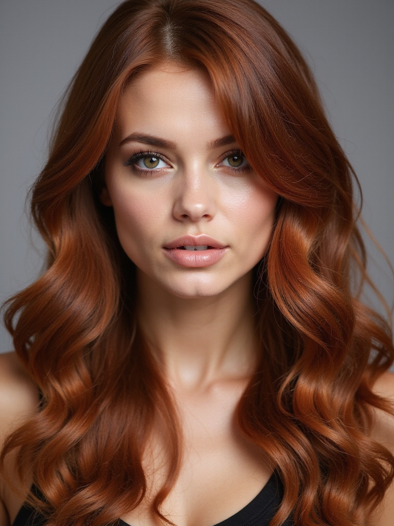 cinnamon brown hair styling