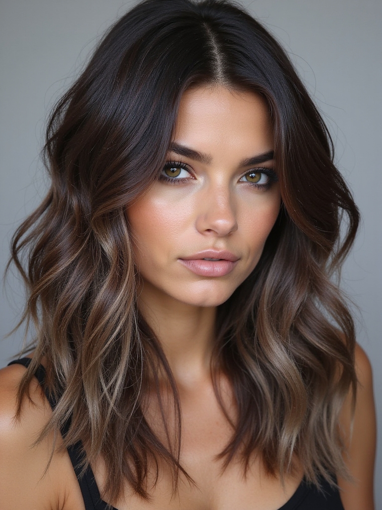 cool ash brown hair