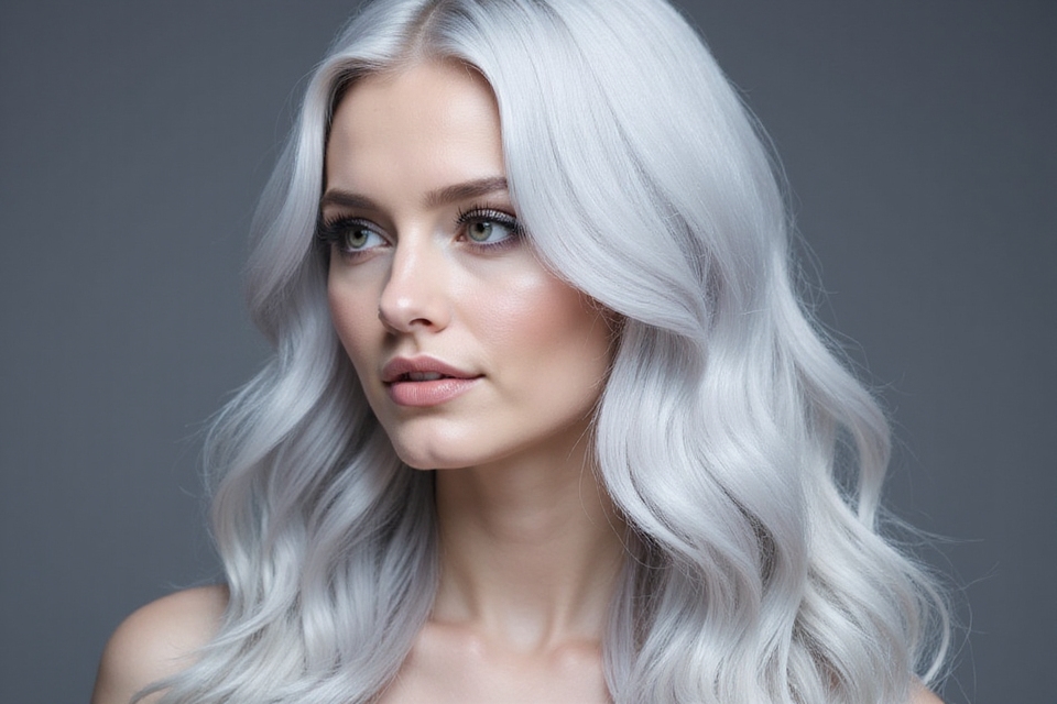 cool metallic silver hues