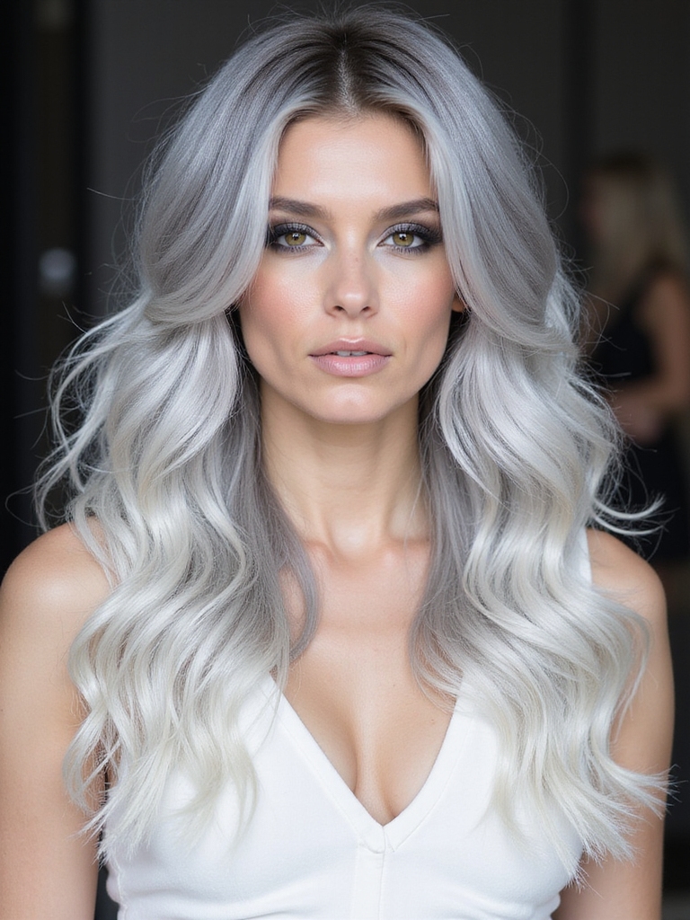 creative styles for silver hair