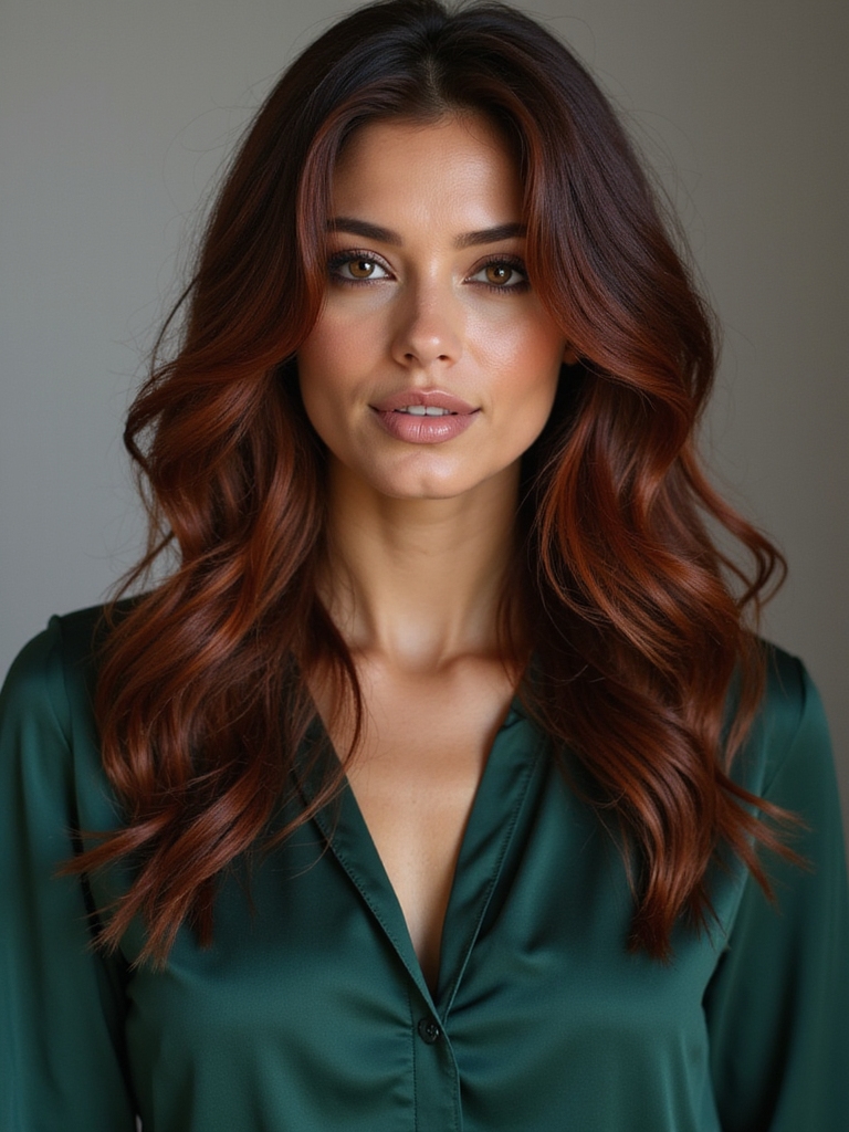 dark auburn color coordination