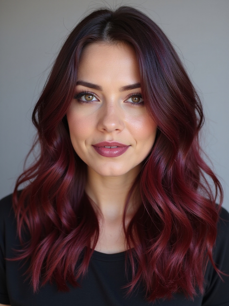 deep burgundy hair care