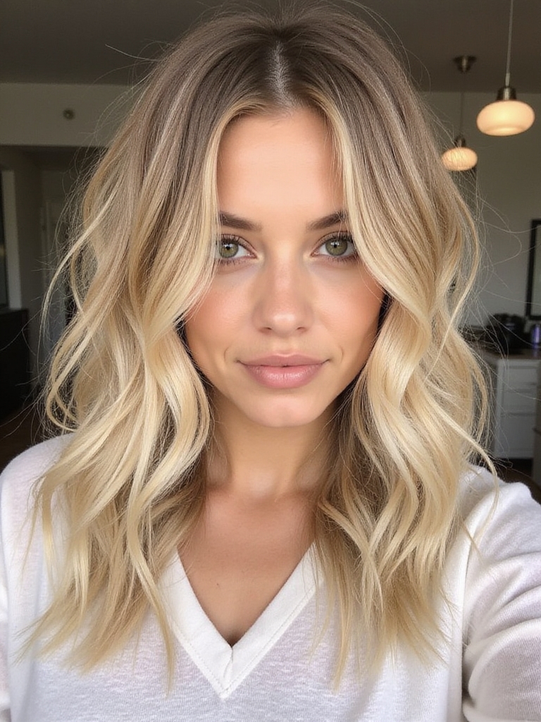 effortless sun kissed highlights