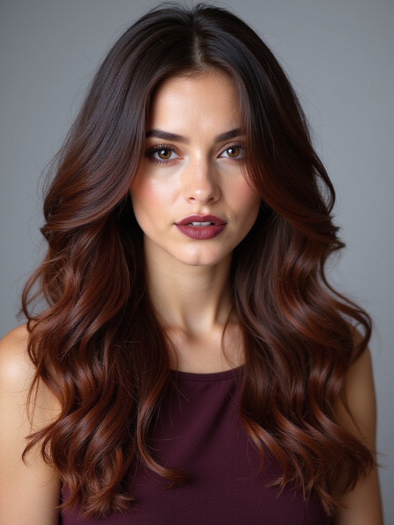 elegant reddish brown hair color