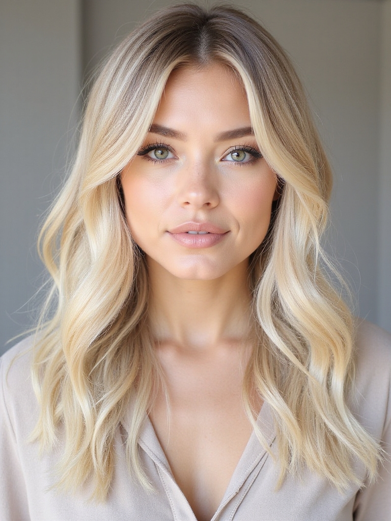 elegant warm creamy blonde