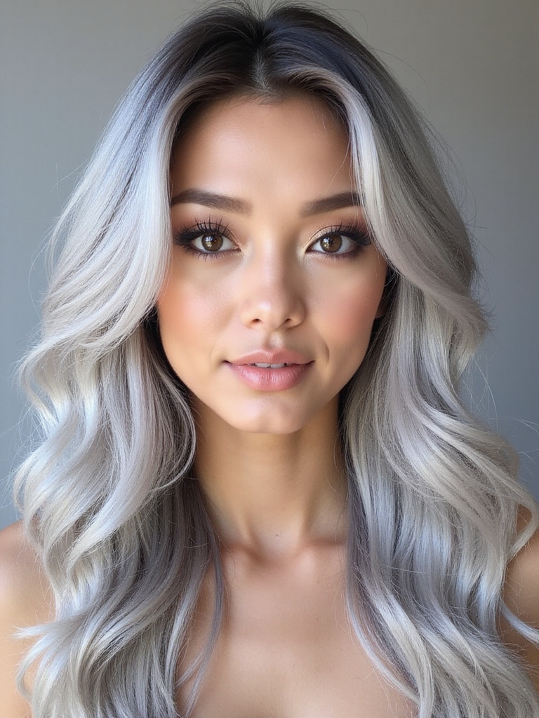 embrace chic silver hair