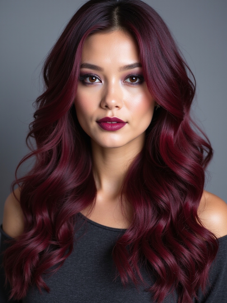 enchanting deep burgundy elegance