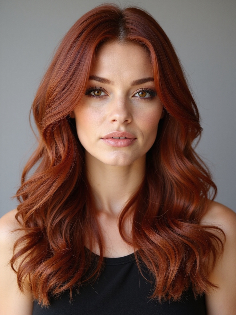 iconic dark auburn hairstyles