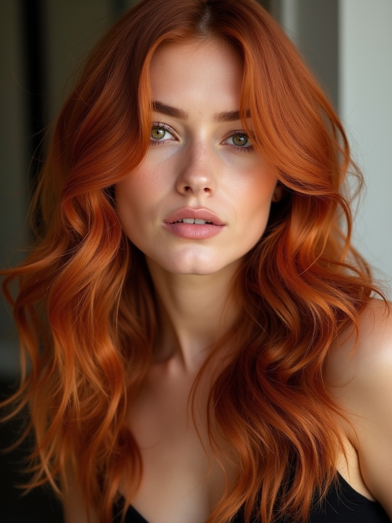 lighting transforms ginger hair