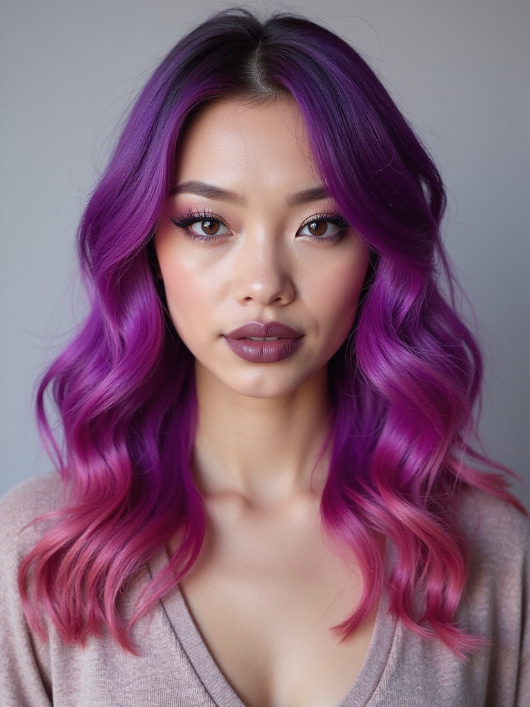 magenta hair boosts confidence