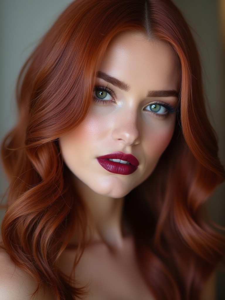 peekaboo colors for redheads