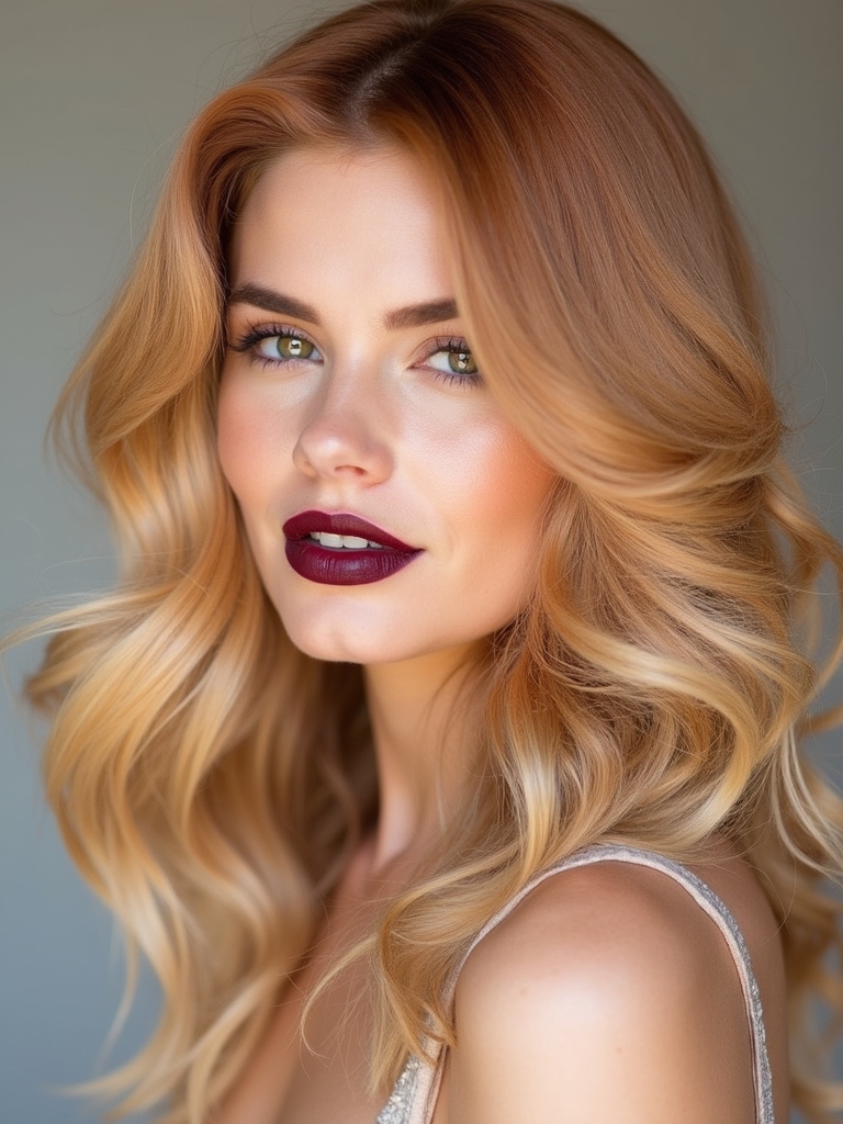 playful sophisticated strawberry blonde