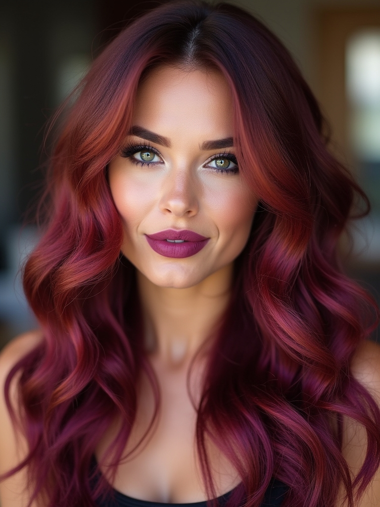 plum undertones for red