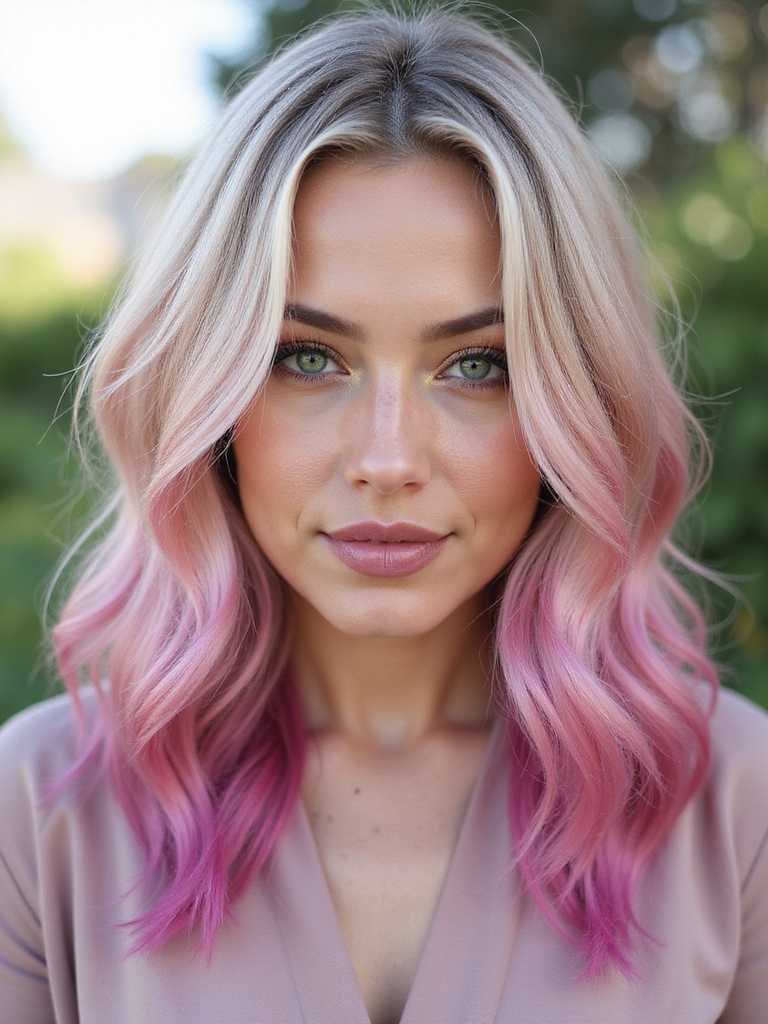 rainbow hair for self expression