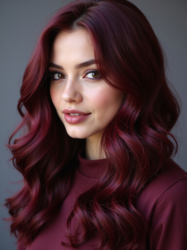 ravishing red wine hair