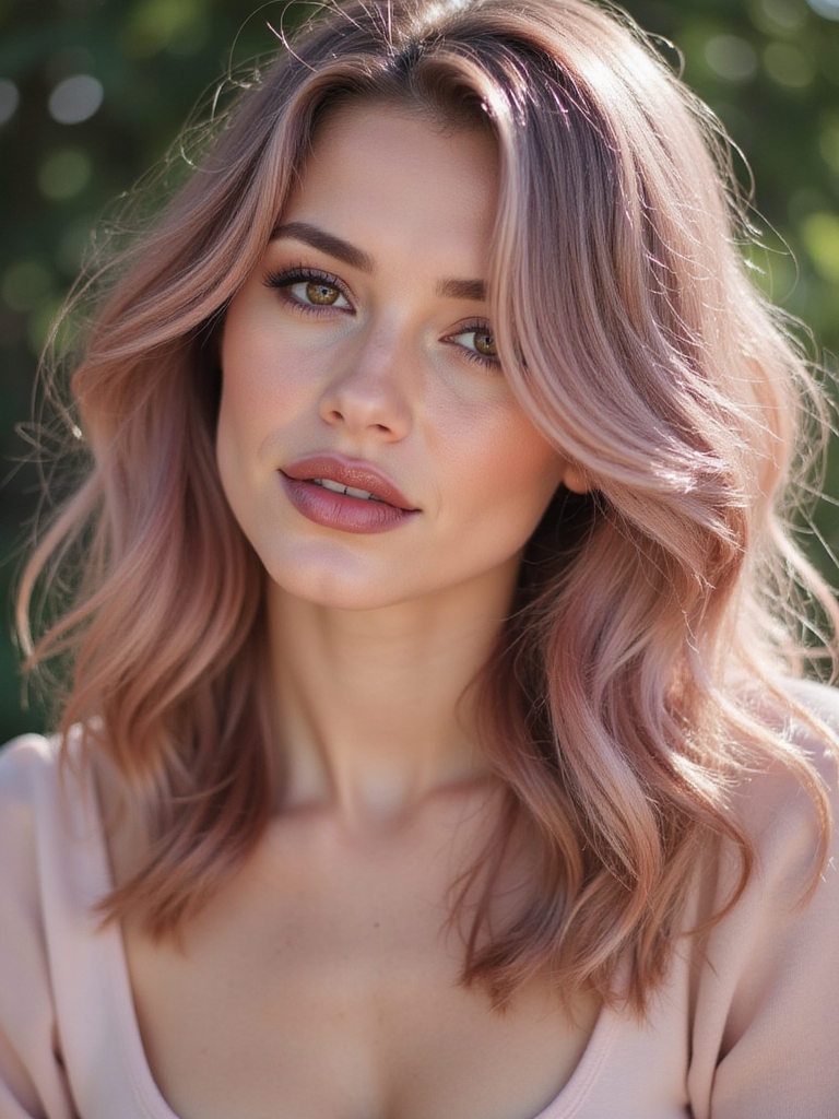 romantic rosy hair hues