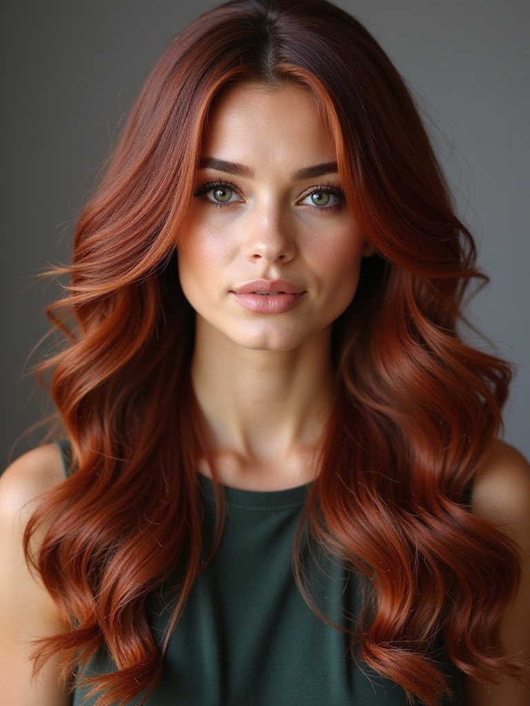 seasonal auburn hair transformations