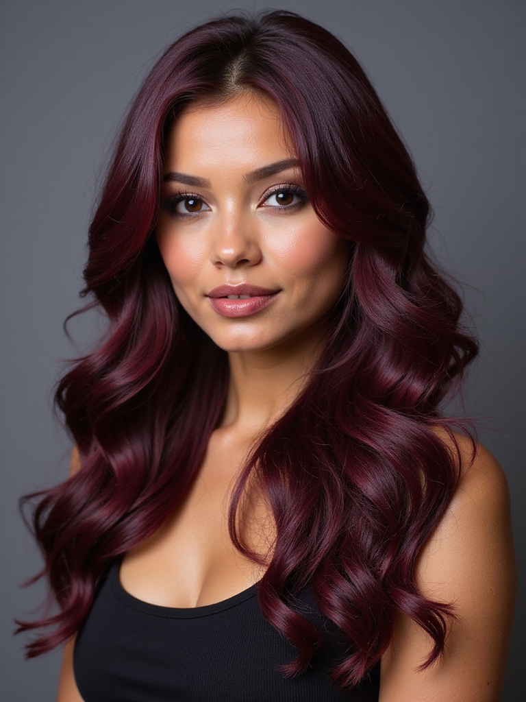 skin tone burgundy selection