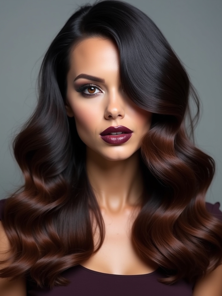 sophisticated deep raven tones