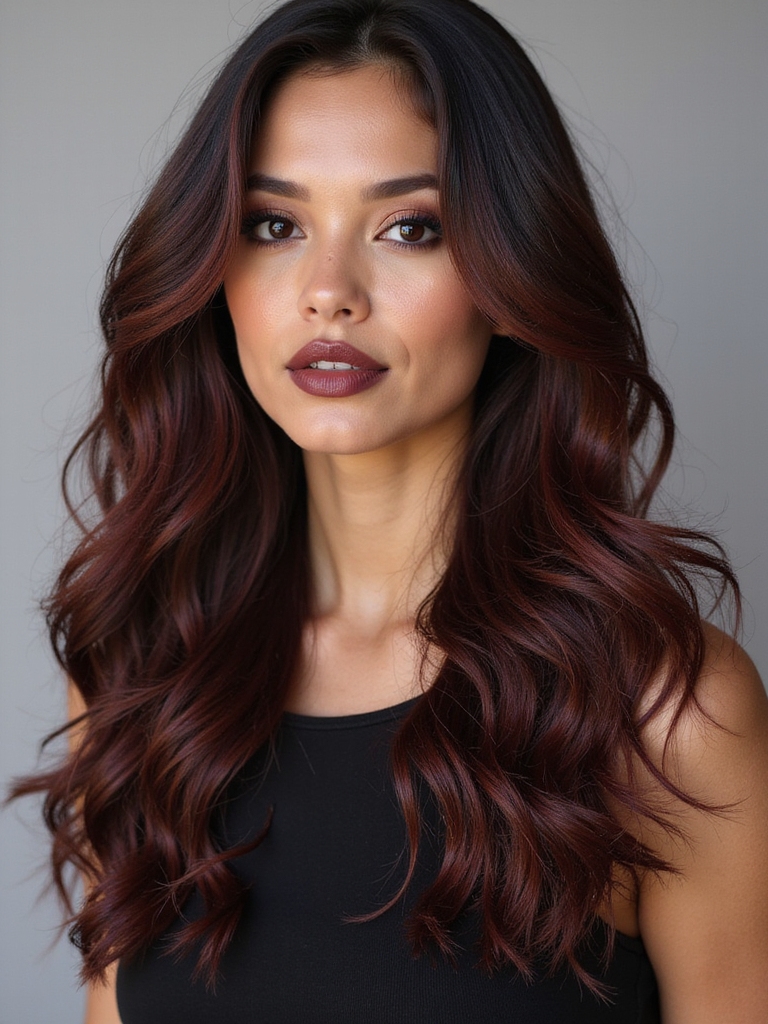 sophisticated reddish brown hair color