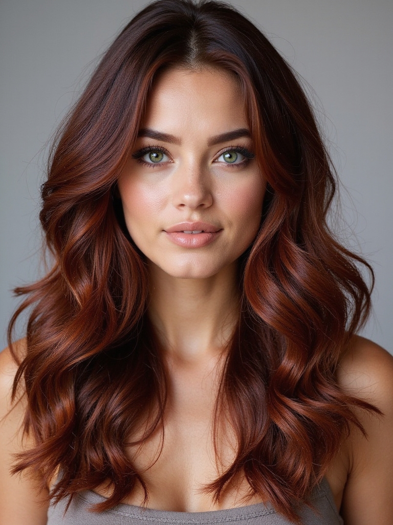 stylish highlights for auburn