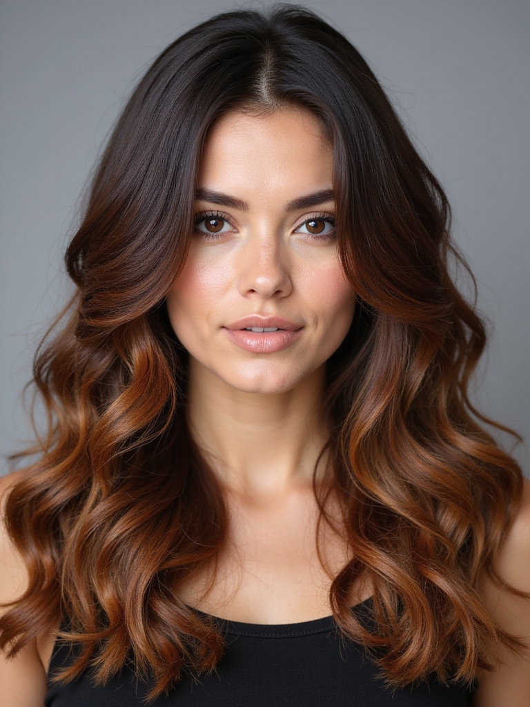 sun kissed bronze hair color