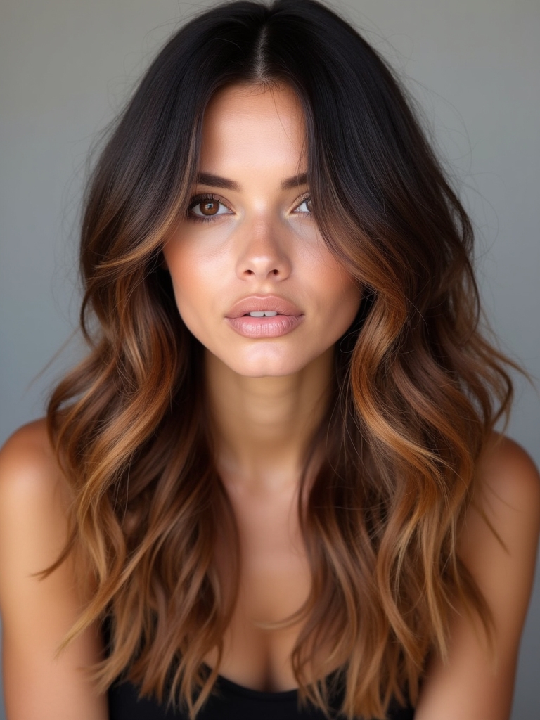 sun kissed caramel balayage transformation