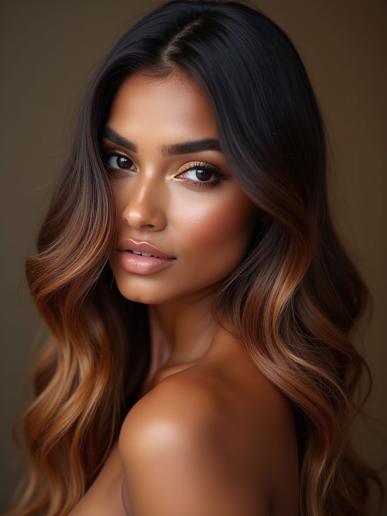 sun kissed caramel balayage trend