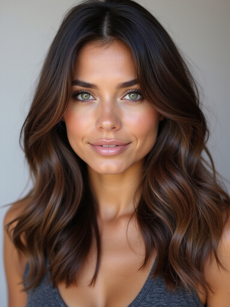 sunkissed babylights for brunettes