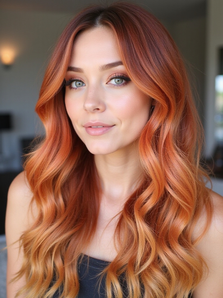 sunset inspired hair colors