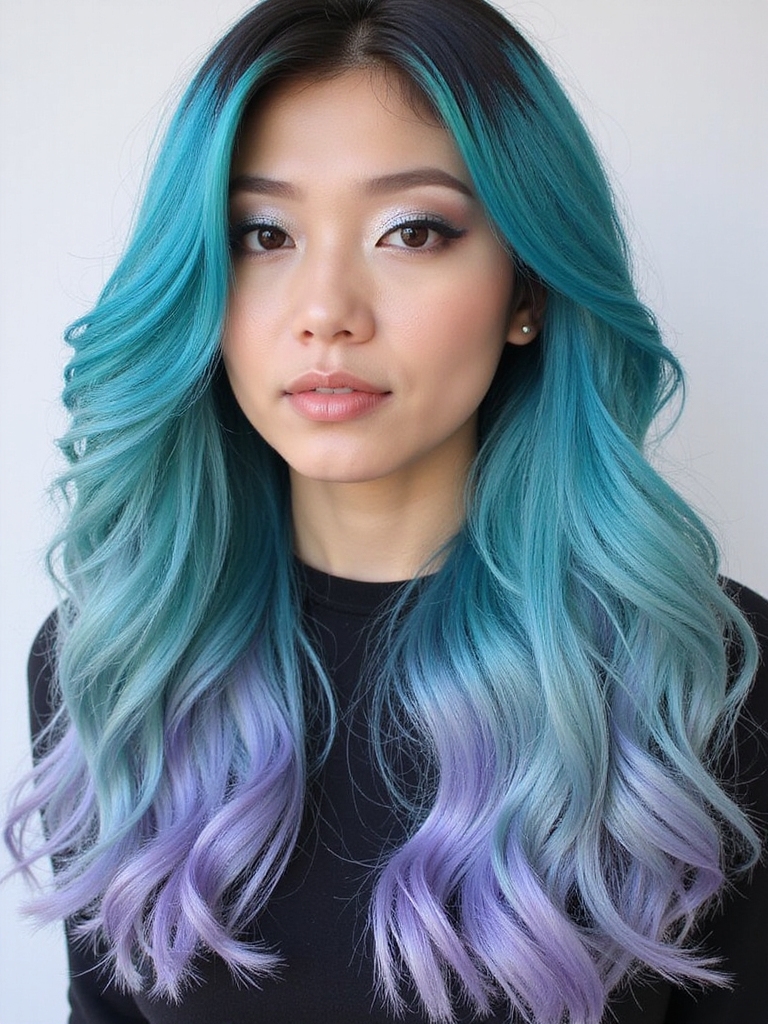 vibrant experimental hair colors