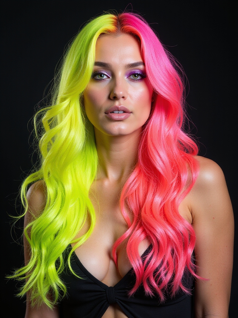 vibrant neon hair adventure