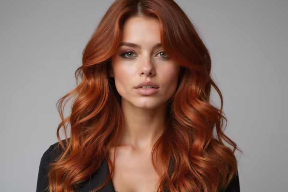 vibrant red copper tones