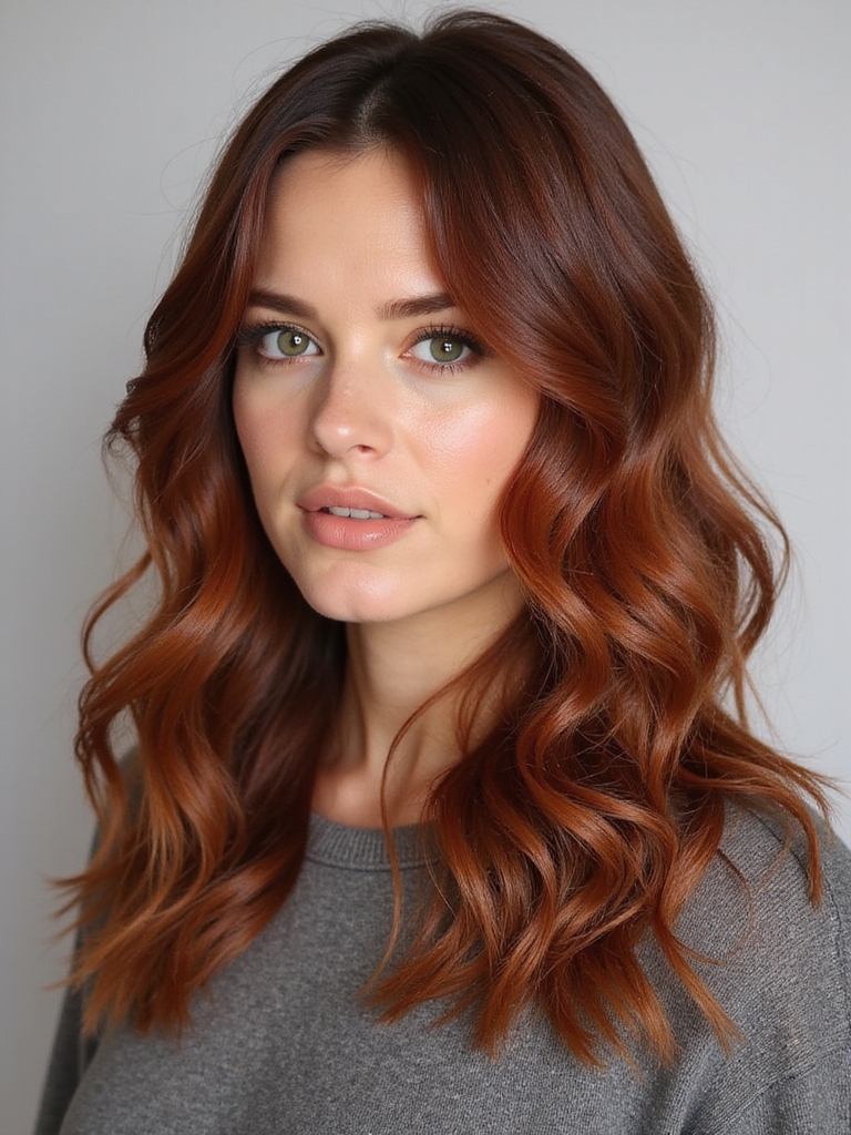 warm bold auburn allure