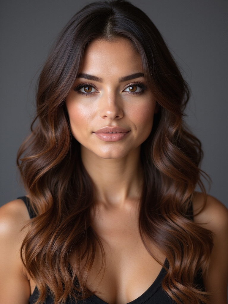 warm chocolate hair elegance