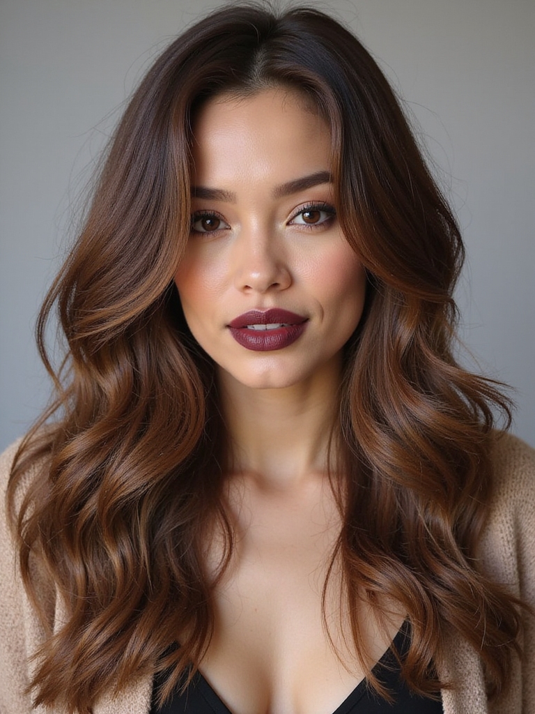 warm chocolaty hair color