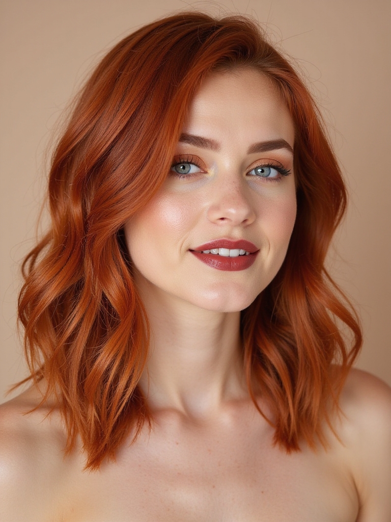 warm tones enhance ginger hair