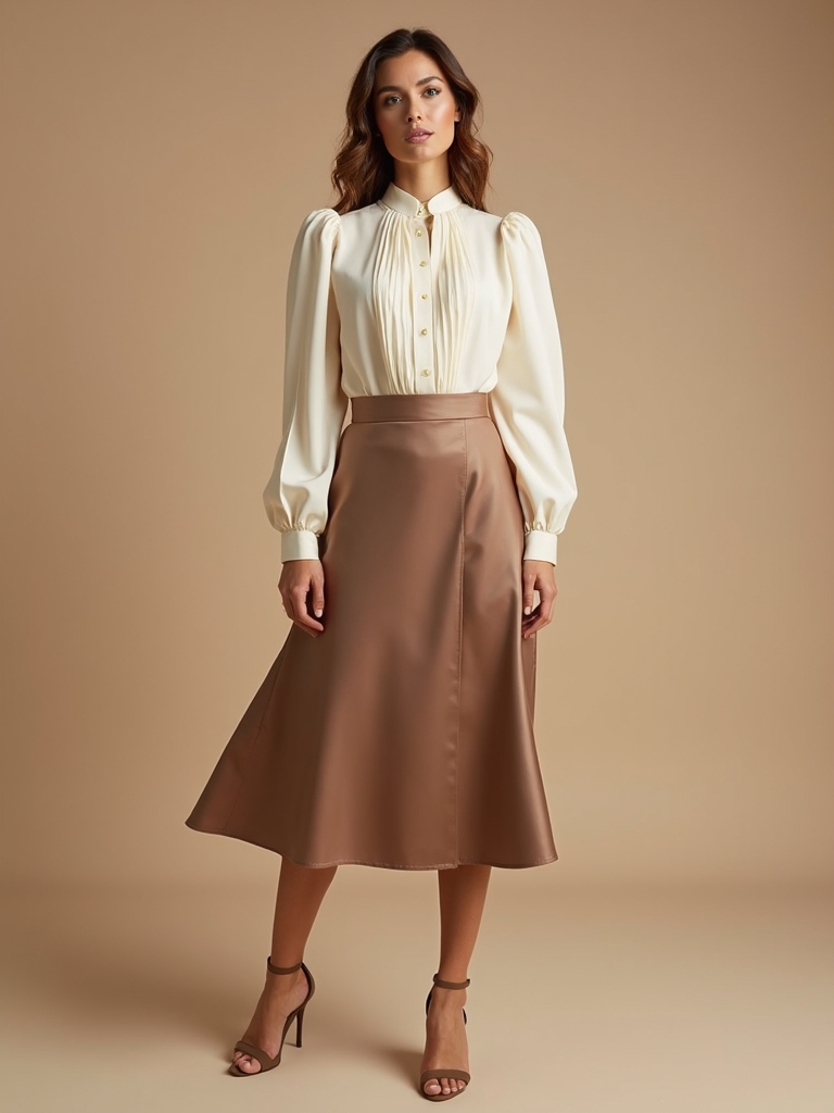 balanced skirt blouse proportions