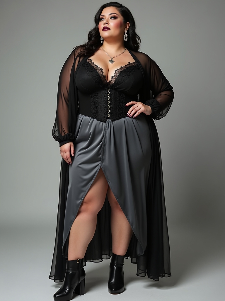 bold comfortable summer goth