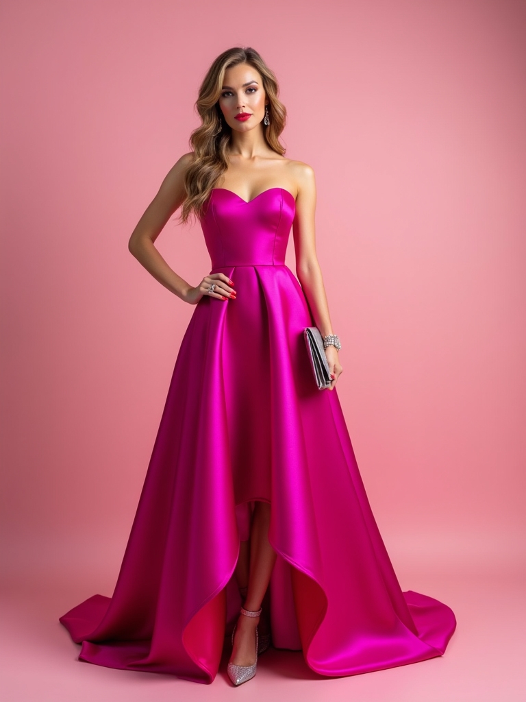 bold fuchsia dress confidence