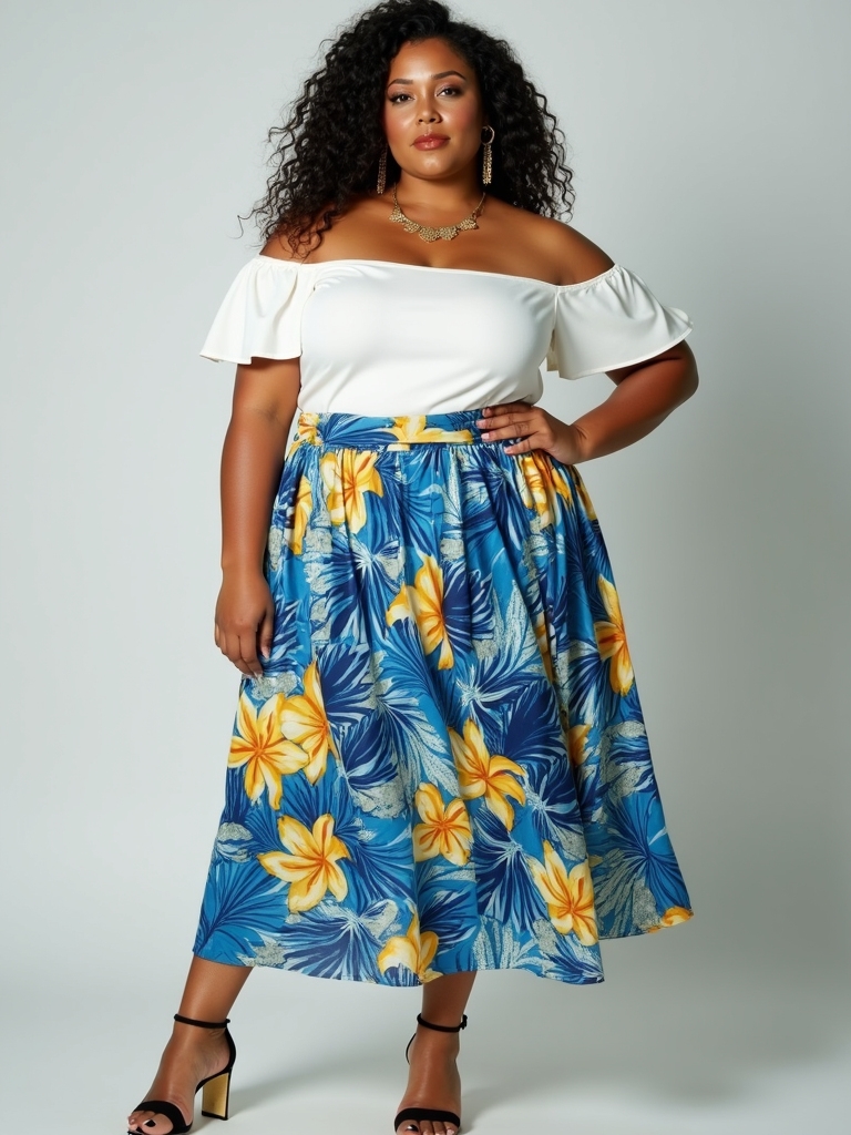 bold printed summer skirts