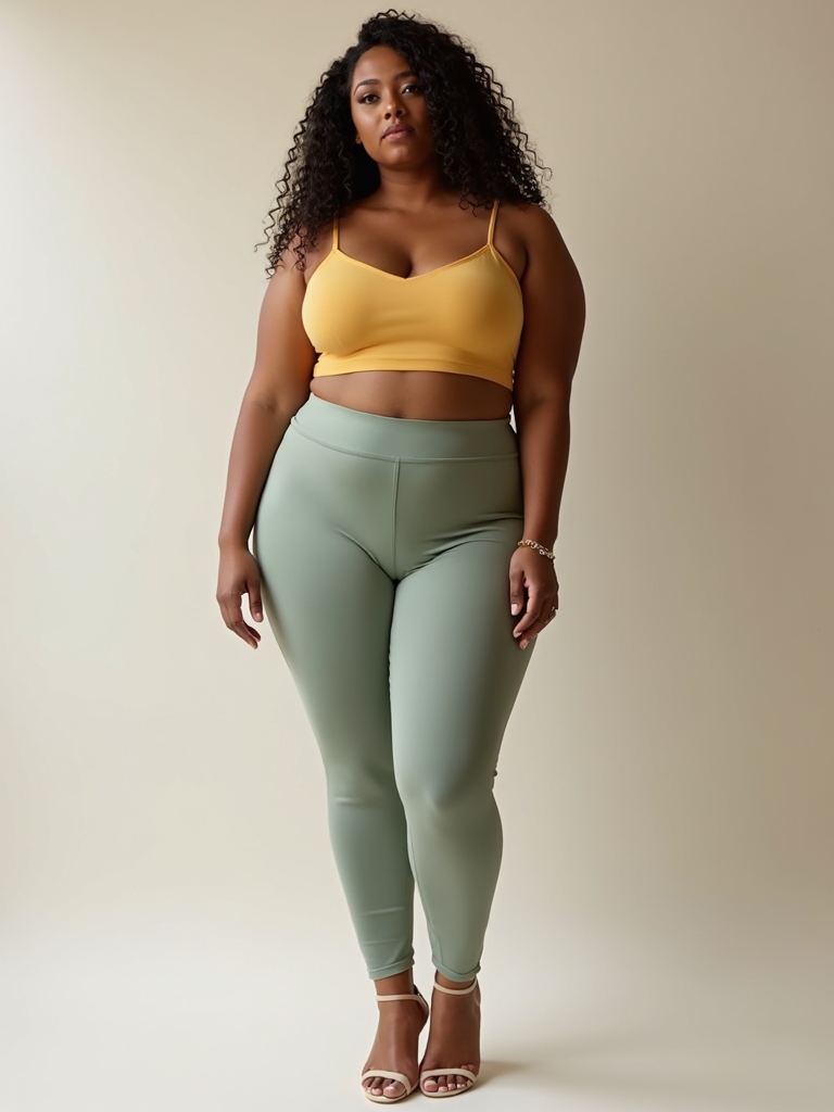 breathable stretchy plus size leggings